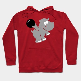 Bowling Hippo Hoodie